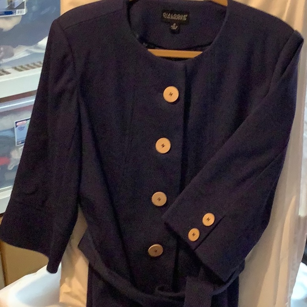 Dialogue Navy jacket, size M, excellent condition